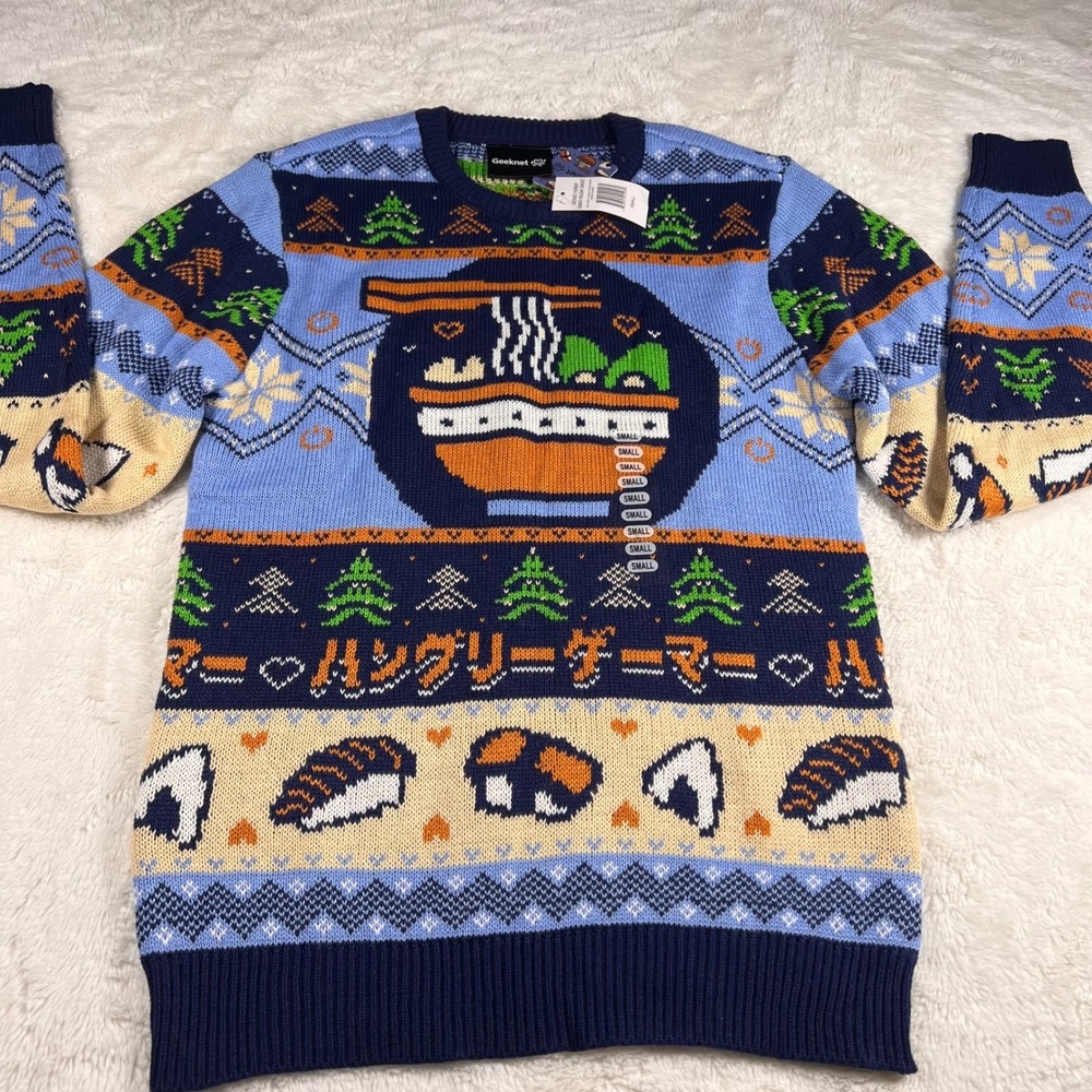 Geeknet Hungry Gamer Holiday Men's Sweater GameStop Exclusive Size Small NWT - Picture 4 of 8